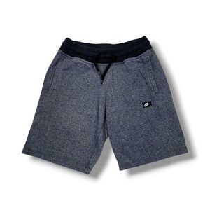 Vintage Nike‎ Heather Gray Fleece Drawstring Jogger Sweat Shorts Men's Small